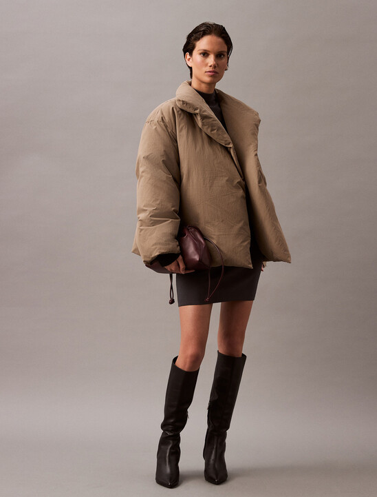 Heavyweight Cropped Puffer Coat
