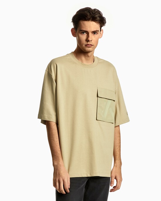 OVERSIZED CK SHORT SLEEVE SWEATSHIRT