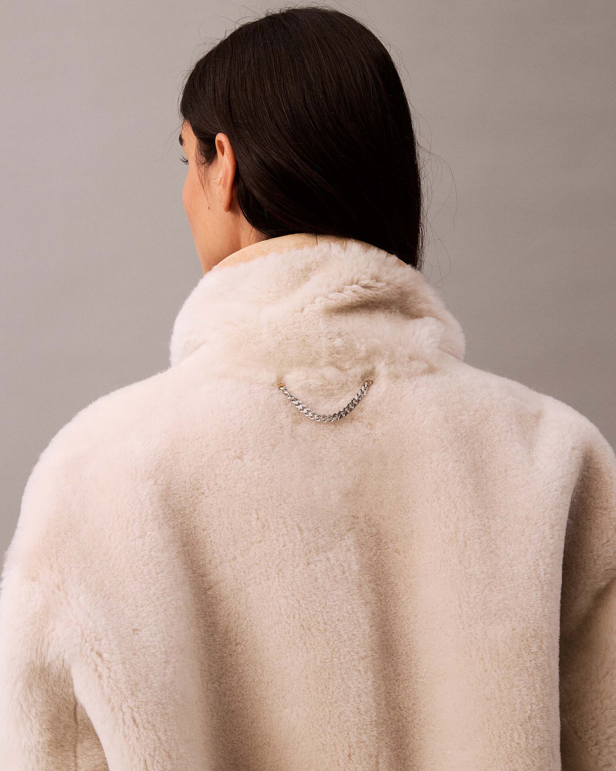 Reversible Shearling Coat multi Calvin Klein Singapore