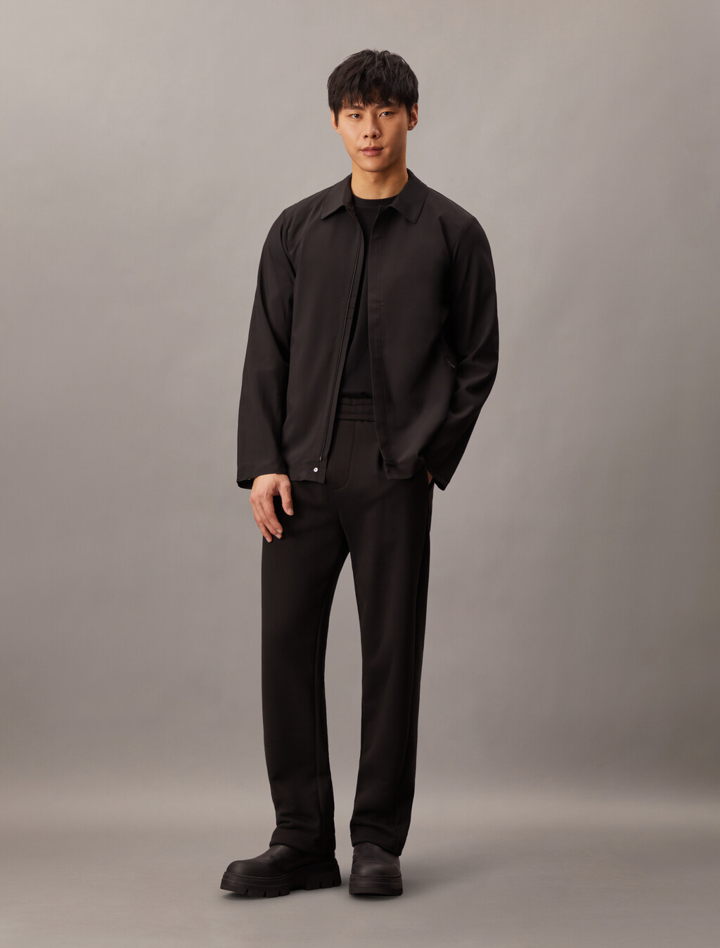 Luxury Cotton T-shirt, Black, hi-res