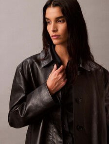 Lamb Suede Car Coat, Black Beauty, hi-res