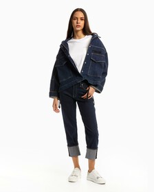 PREMIUM CAPSULE RELAXED FIT SWEATSHIRT, BRIGHT WHT, hi-res