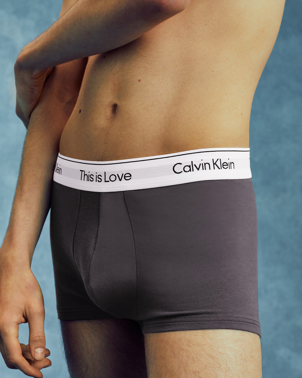MODERN COTTON THIS IS LOVE TRUNKS, Forged Iron, hi-res