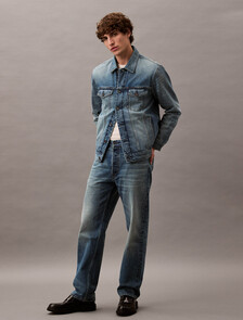 Selvedge Denim Trucker Jacket, ALLOY INDIGO, hi-res