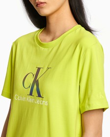 Monogram Straight Tee, Lemon Lime, hi-res