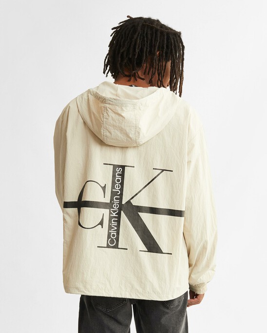 BLACK ARCHIVAL MONOGRAM WINDBREAKER