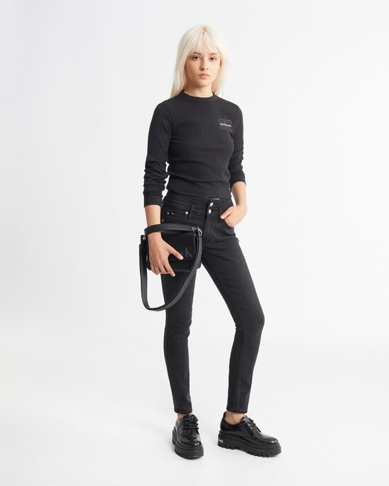 SCULPTED BOXY TOP HANDLE BAG