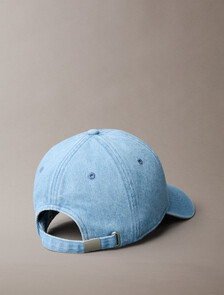 MNGRM EMBRDRY DNM CPVntg Dnm/Bn Wht, Vintage Denim/Bone White Logo, hi-res