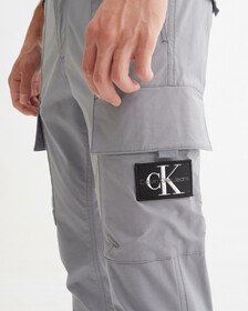 MONOLOGO BADGE CARGO PANTS, Overcast Grey, hi-res
