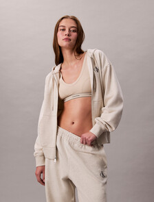 Relaxed Monogram Joggers, Vanilla Heather, hi-res