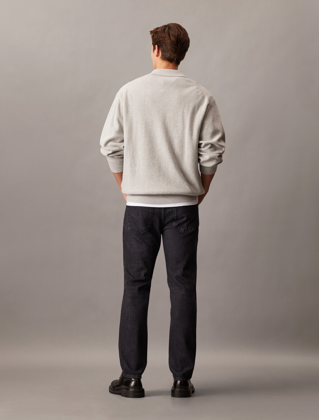 Italian Denim Body Jeans, Denim Black, hi-res