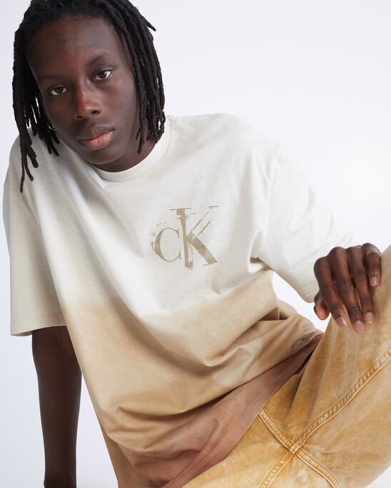 NATURAL DYED MONOGRAM RELAXED TEE