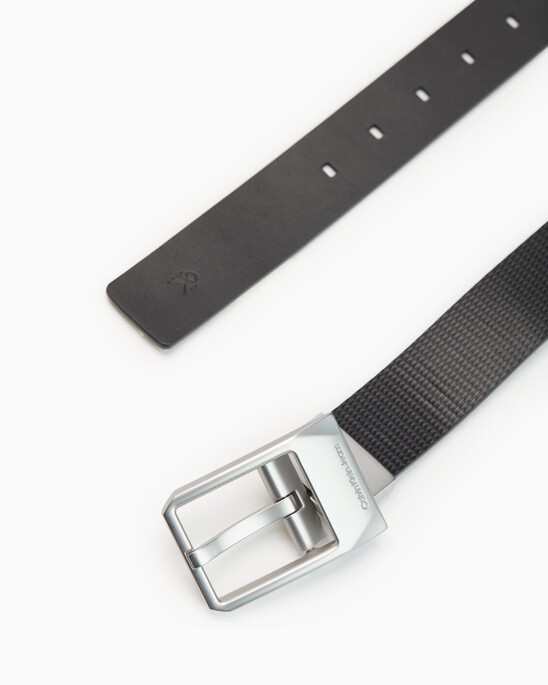 Classic Faceted Buckle Reversible Belt 3.5Cm