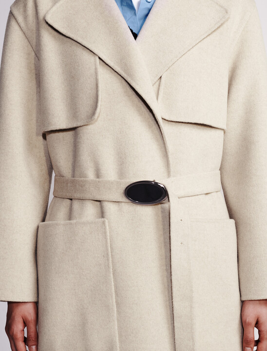 Wool Blend Trench Coat