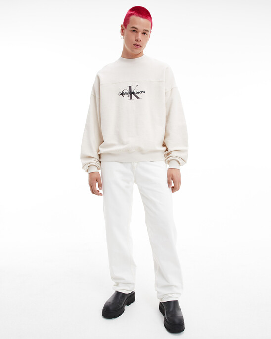 MONOLOGO TEXTURED SWEATSHIRT