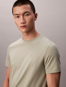 Stretch Cotton Slim Tee, Seagrass, hi-res