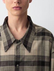 Blakely Plaid Button-Down Shirt, Black, hi-res