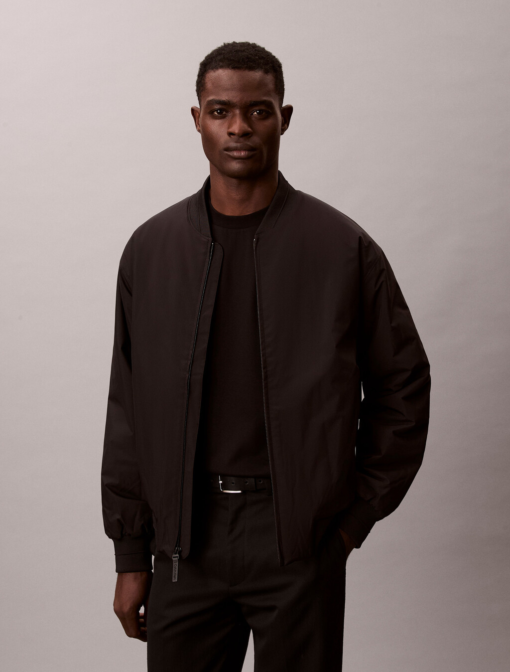 Sport Bomber Jacket, Black, hi-res
