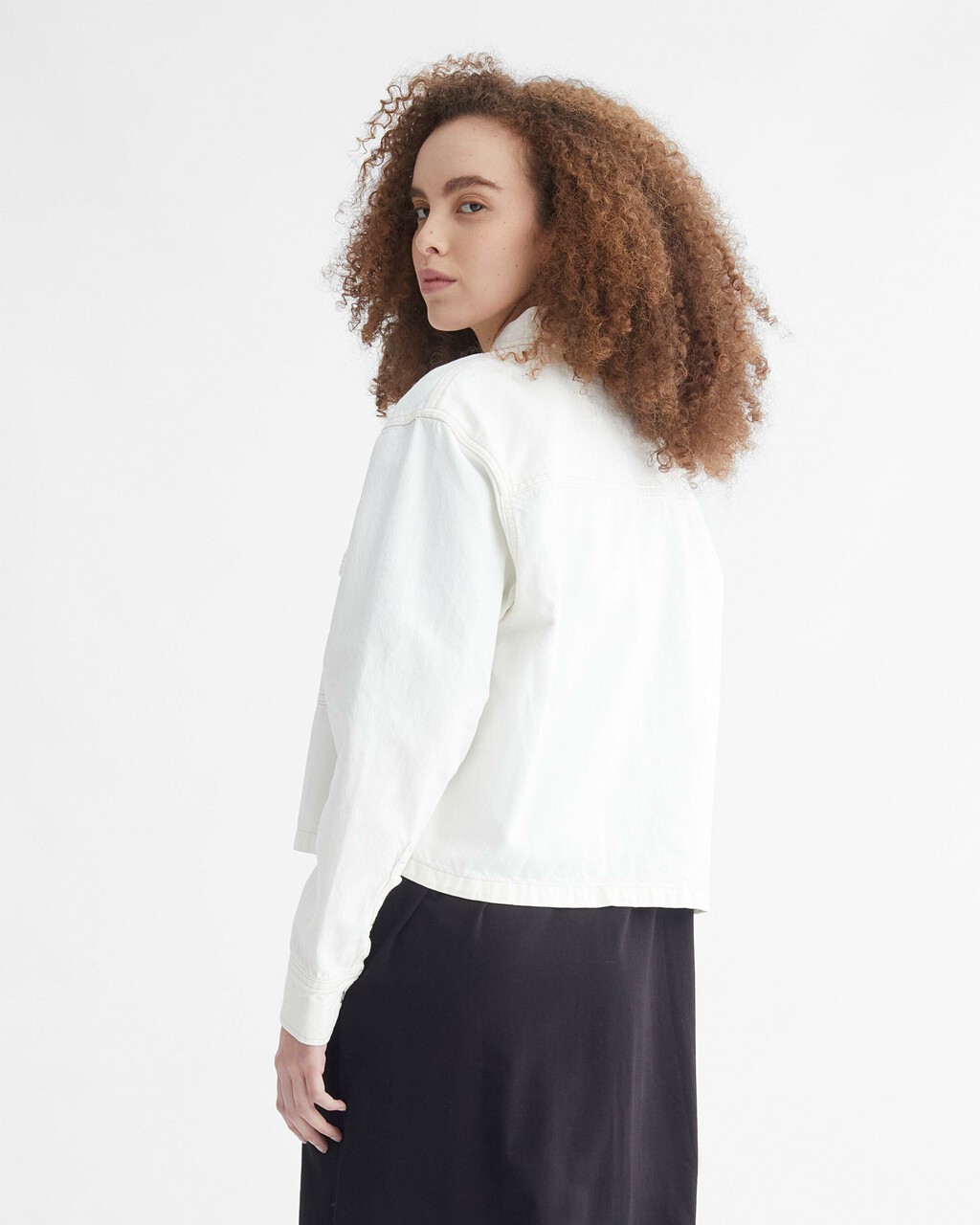 MODERN NEUTRALS CROPPED UTILITY SHIRT, Denim Light, hi-res