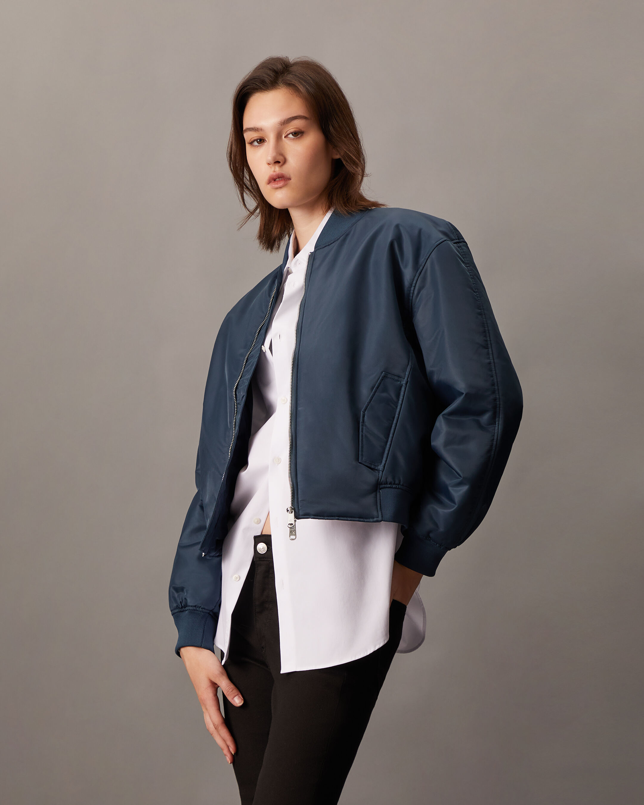 Biker bomber leather jacket sale