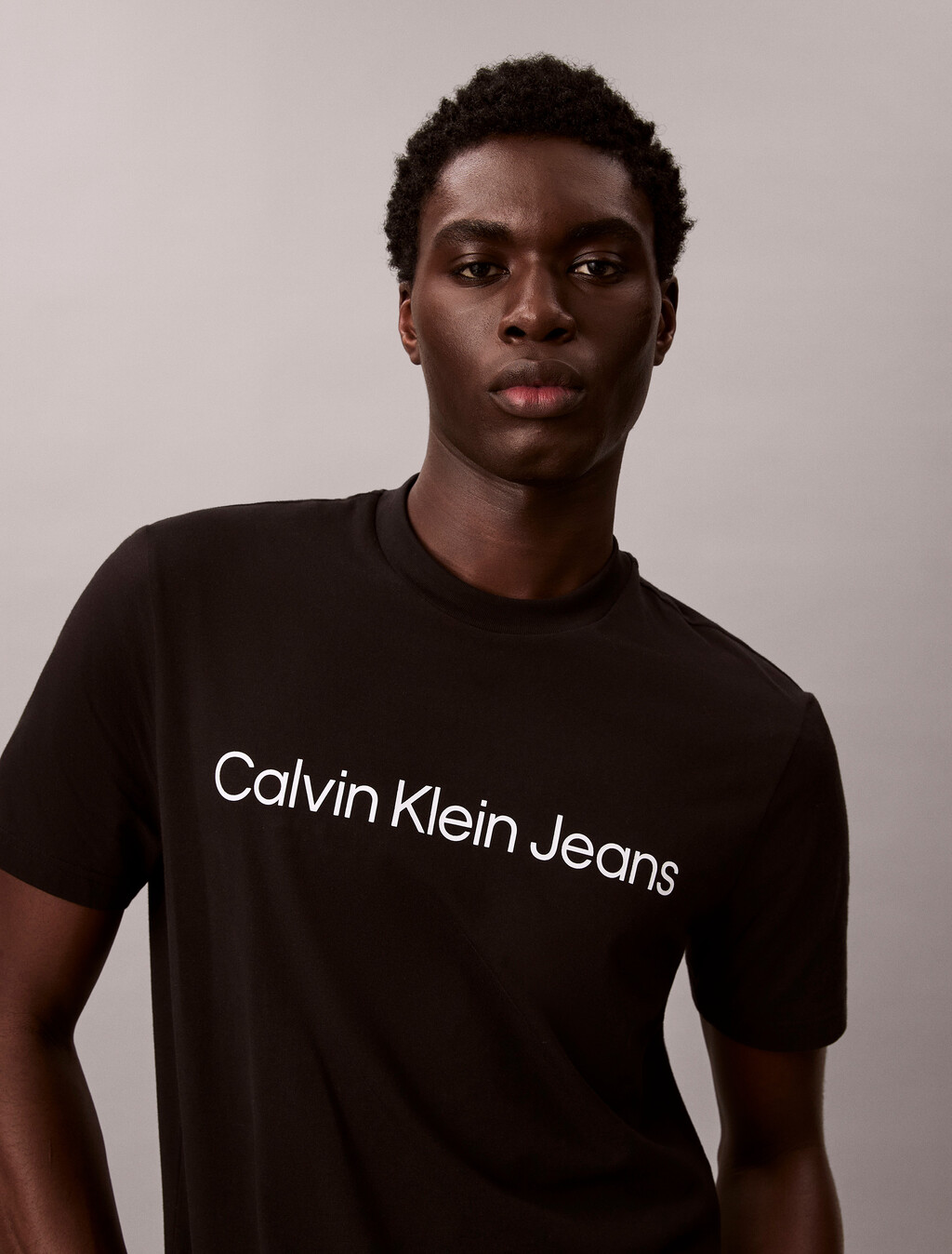 Regular Institutional Logo Tee, Black, hi-res