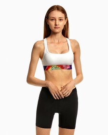 Reimagined Heritage Pride Bralette, Classic White, hi-res