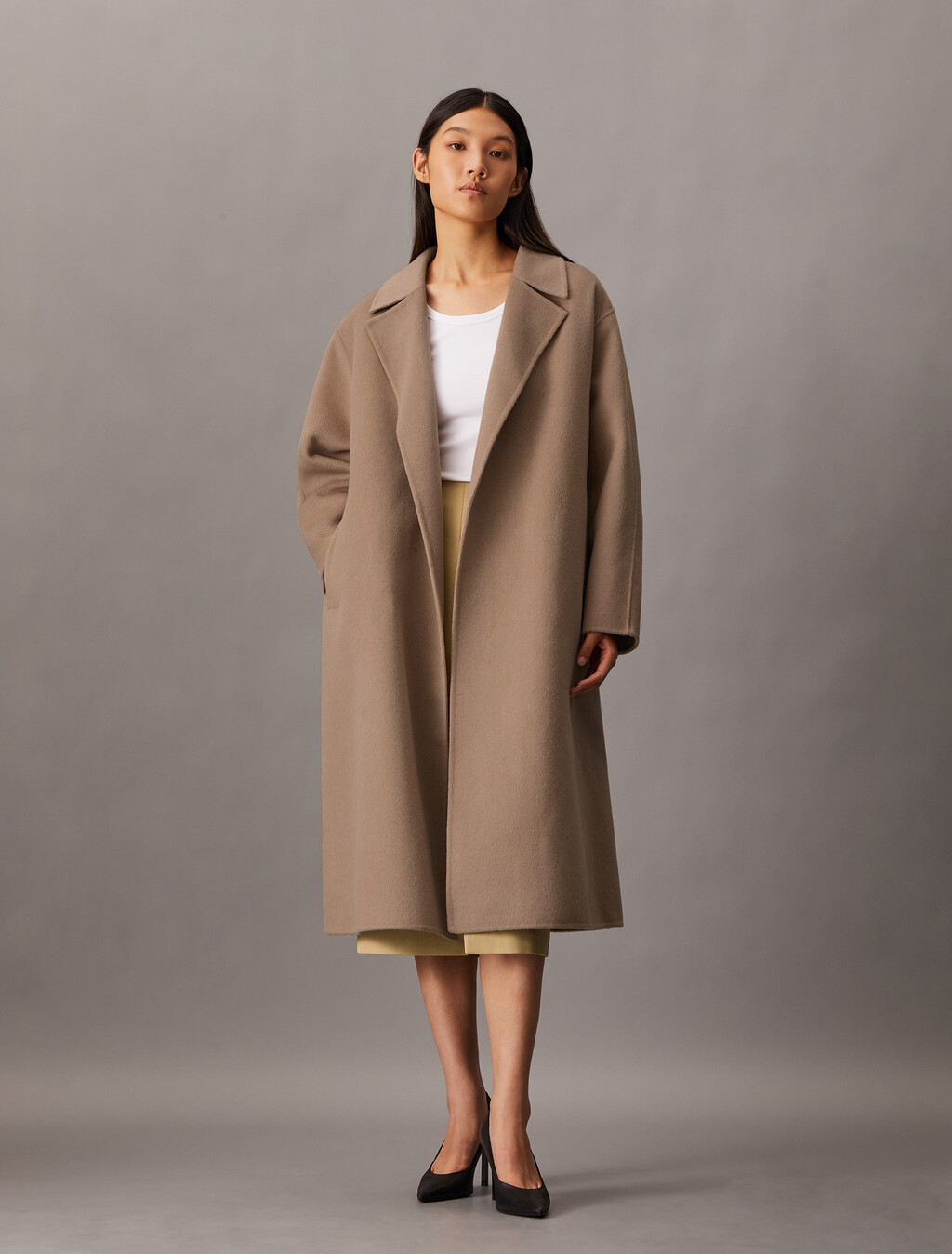 Hero Double Face Wool Blend Trench Coat, Amphora, hi-res