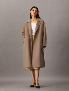 Hero Double Face Wool Blend Trench Coat, Amphora, hi-res