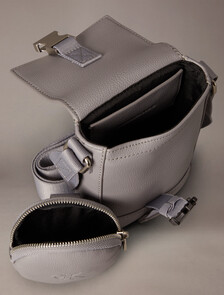 Sculpted Impression Flap Phone Pouch, Titanium, hi-res