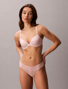 Low Rise Bikini Briefs - Icon Logo Lace, Subdued, hi-res