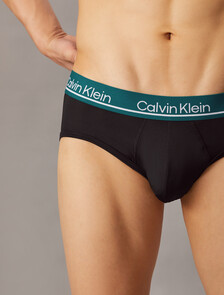 CK Micro Plus Hipster Briefs 3 Pack, BLACK W/ WOLF GREY WB/ BLACK W/ BLACK WB /BLACK W/, hi-res