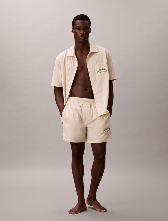 Cotton Crest Logo Pyjama Shorts