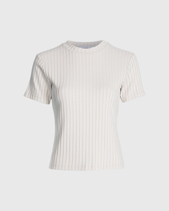 RIBBED JERSEY T-SHIRT