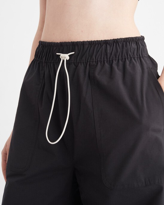 WATER-REPELLENT WIDE LEG TROUSERS