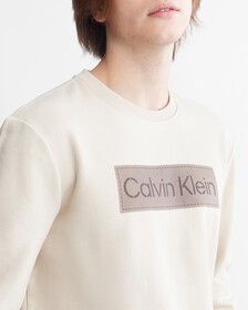 Stencil Logo Patch Terry Sweatshirt, Pelican, hi-res