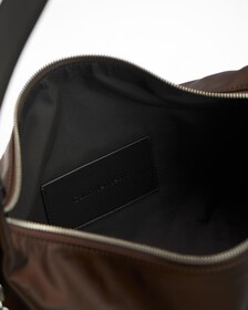 Nylon Chain Shoulder Bag 28Cm, DARK CHESTNUT, hi-res