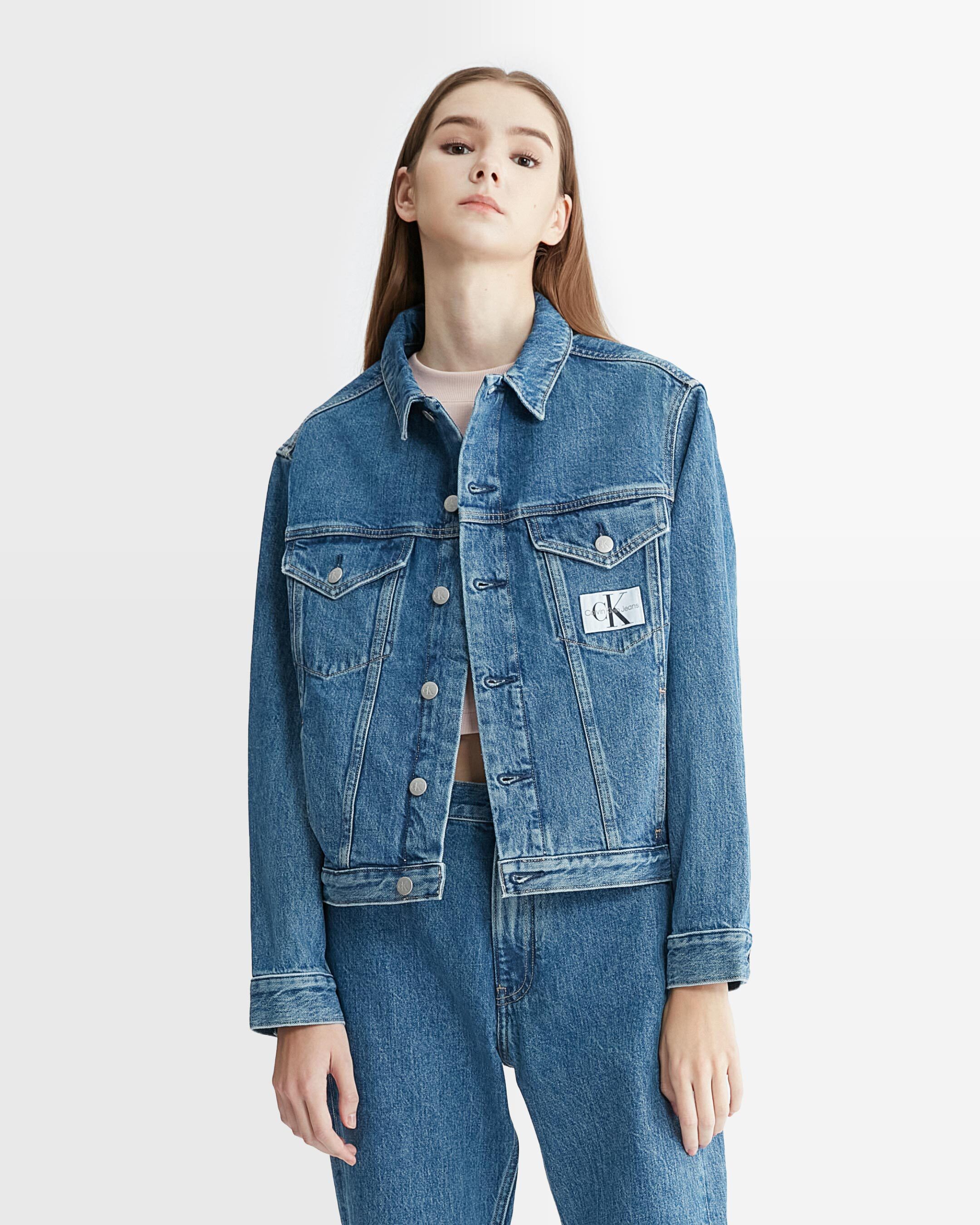 Washed denim jacket womens outlet