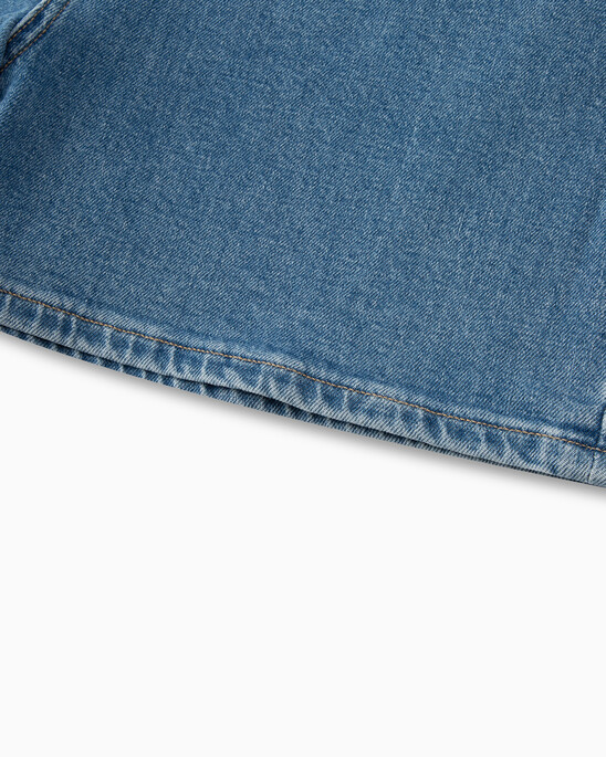 RECONSIDERED DENIM SHORTALLS