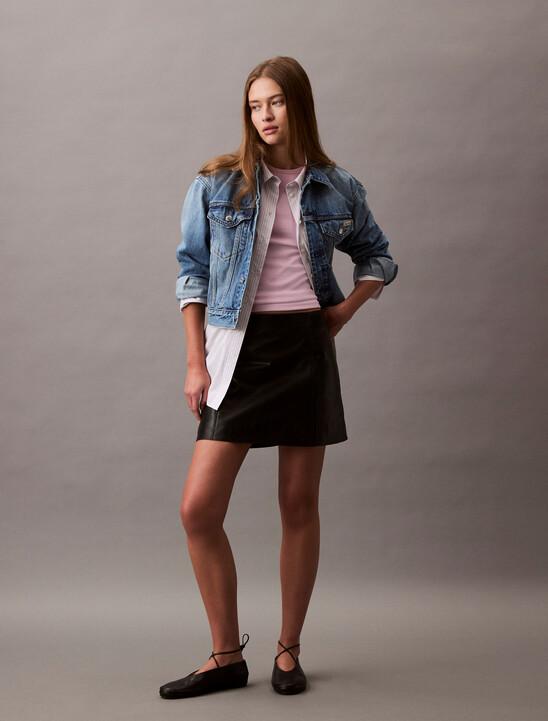 Leather Mini Skirt
