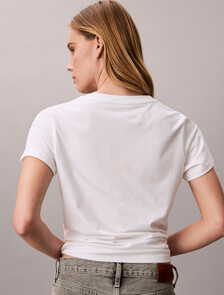 Institutional Slim Tee, Bright White, hi-res
