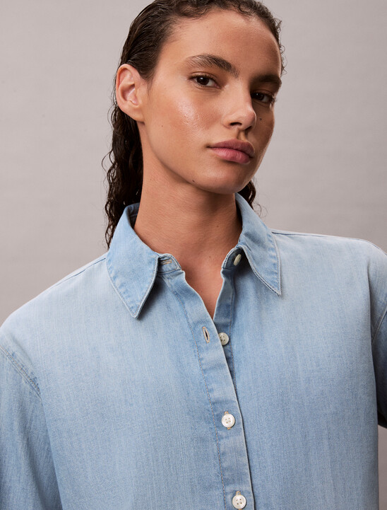 Oversized Denim Shirt