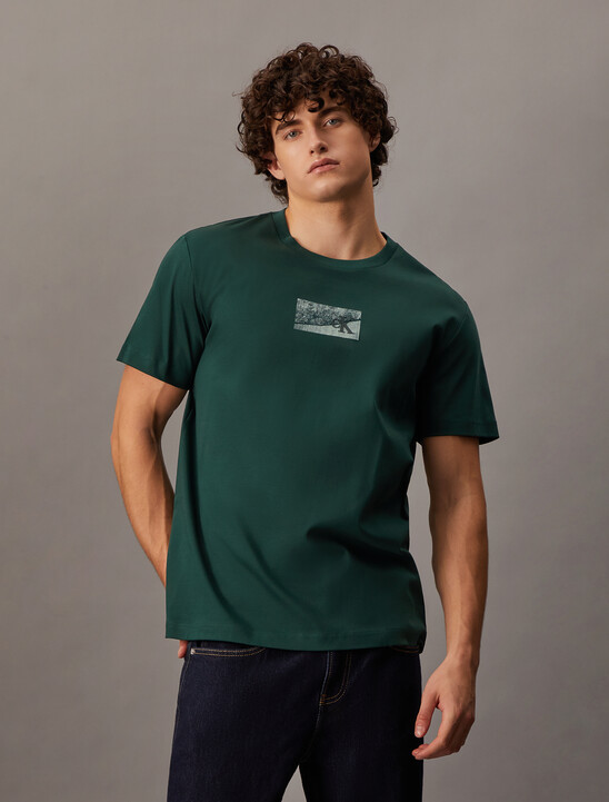 Concrete Monogram Print Regular Tee