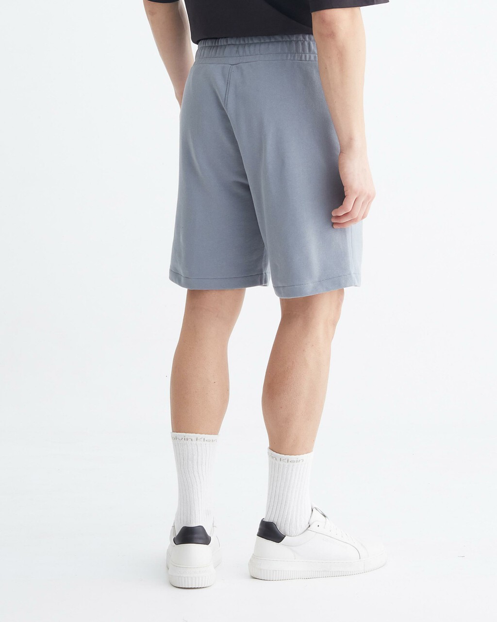 MONOGRAM SWEAT SHORTS, Overcast Grey, hi-res