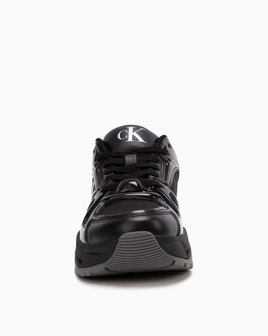 Varese Chunky Lace-up Trainers, TRIPLE BLACK, hi-res