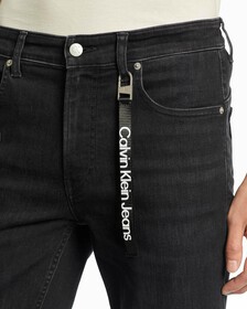 37.5 BODY JEANS WITH LOGO TAG, Black Hanger Logo, hi-res