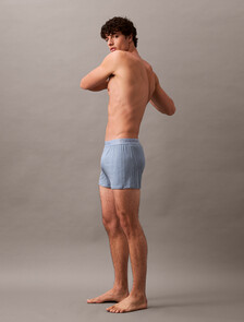 Ultra Soft Modal Slim Boxer, TEXTURED STRIPE_FADED DENIM, hi-res