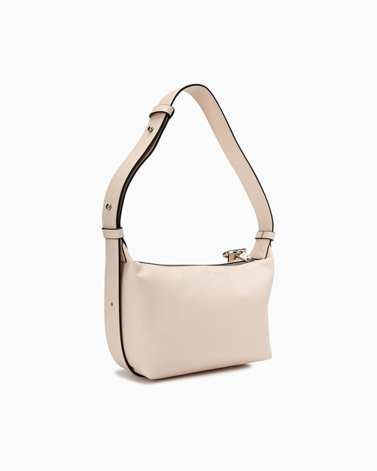 SCULPTED ROUND BAG WITH LOGO TAG