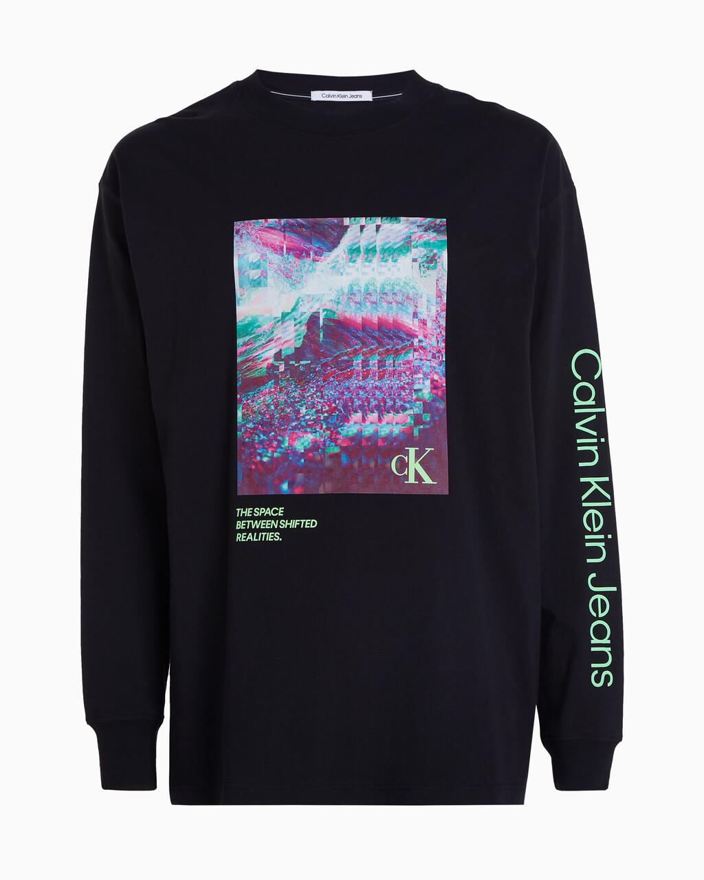 Photo Print Long Sleeve T-Shirt, Ck Black, hi-res