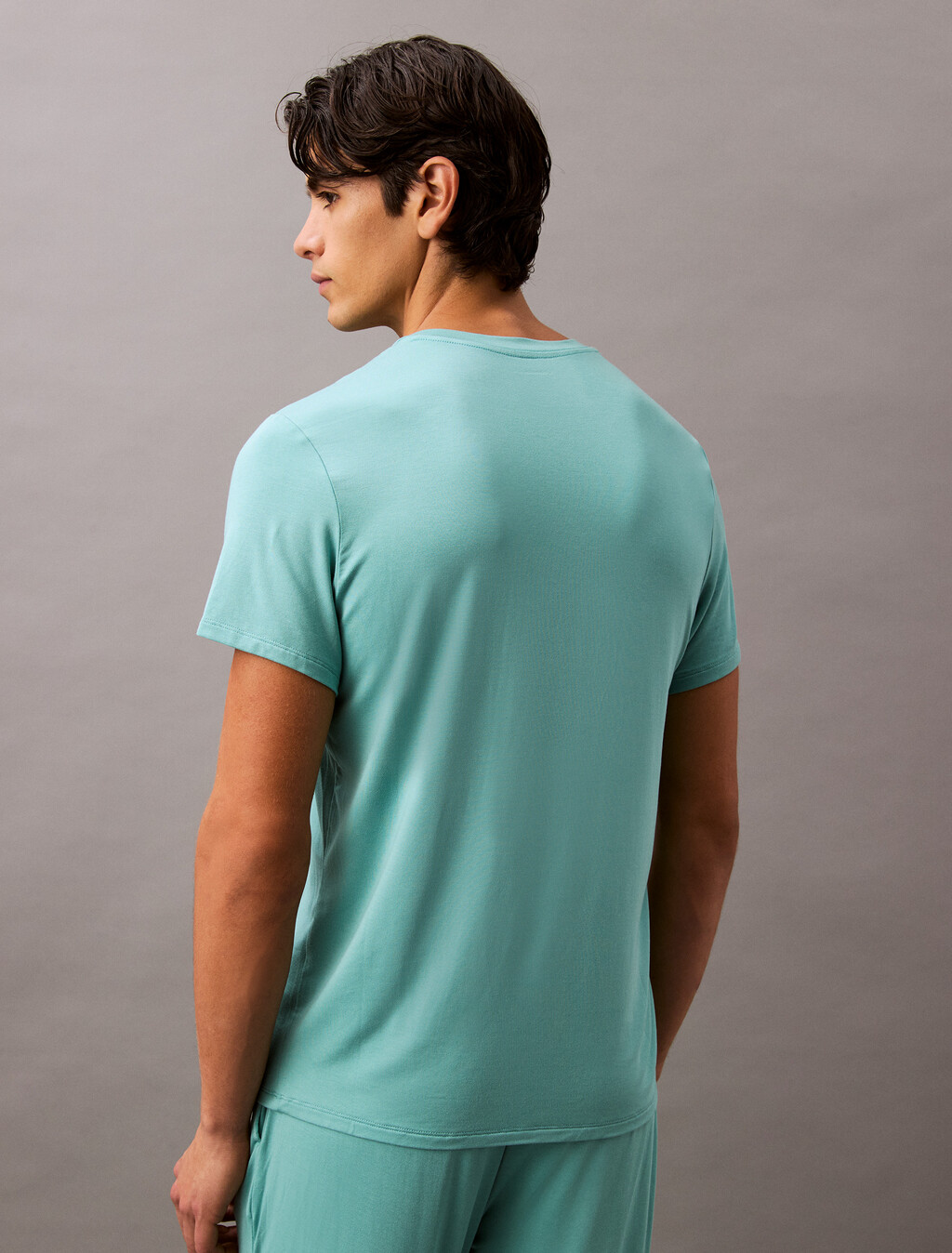 Ultra Soft Modal Henley Sleep T-Shirt, Saltwater Aqua, hi-res