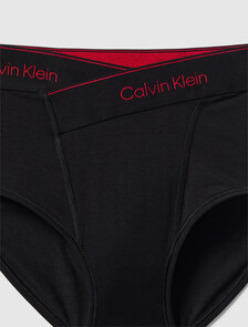 Icon Cotton High Waist Bikini, Black, hi-res